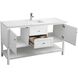 Heath 60 X 21.5 X 35 inch White Vanity Sink Set