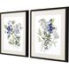 Florals Collection Blue Framed Art