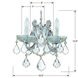 Maria Theresa 2 Light 10.5 inch Polished Chrome Sconce Wall Light in Clear Swarovski Strass