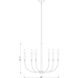 Haylie 6 Light 26 inch Matte Black and Olde Brass Chandelier Ceiling Light