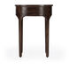 Alinia 1 drawer End Table in Dark Brown