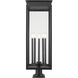 Nova 5 Light 37 inch Black Outdoor Pier Mounted Fixture
