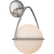 AERIN Lisette LED 8 inch Polished Nickel Bracketed Sconce Wall Light