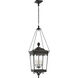 Rudolph Colby Rosedale Grand 4 Light 20.75 inch French Rust Outdoor Hanging Lantern, Large