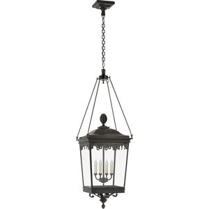 Rudolph Colby Rosedale Grand 4 Light 20.75 inch French Rust Outdoor Hanging Lantern, Large