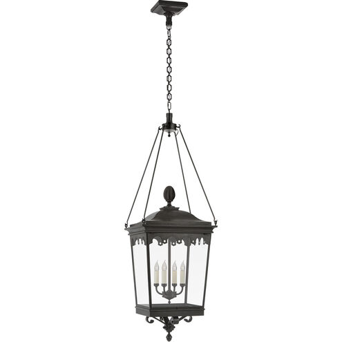 Rudolph Colby Rosedale Grand 4 Light 20.75 inch French Rust Outdoor Hanging Lantern, Large