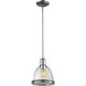 Mason 1 Light 8 inch Chrome Pendant Ceiling Light