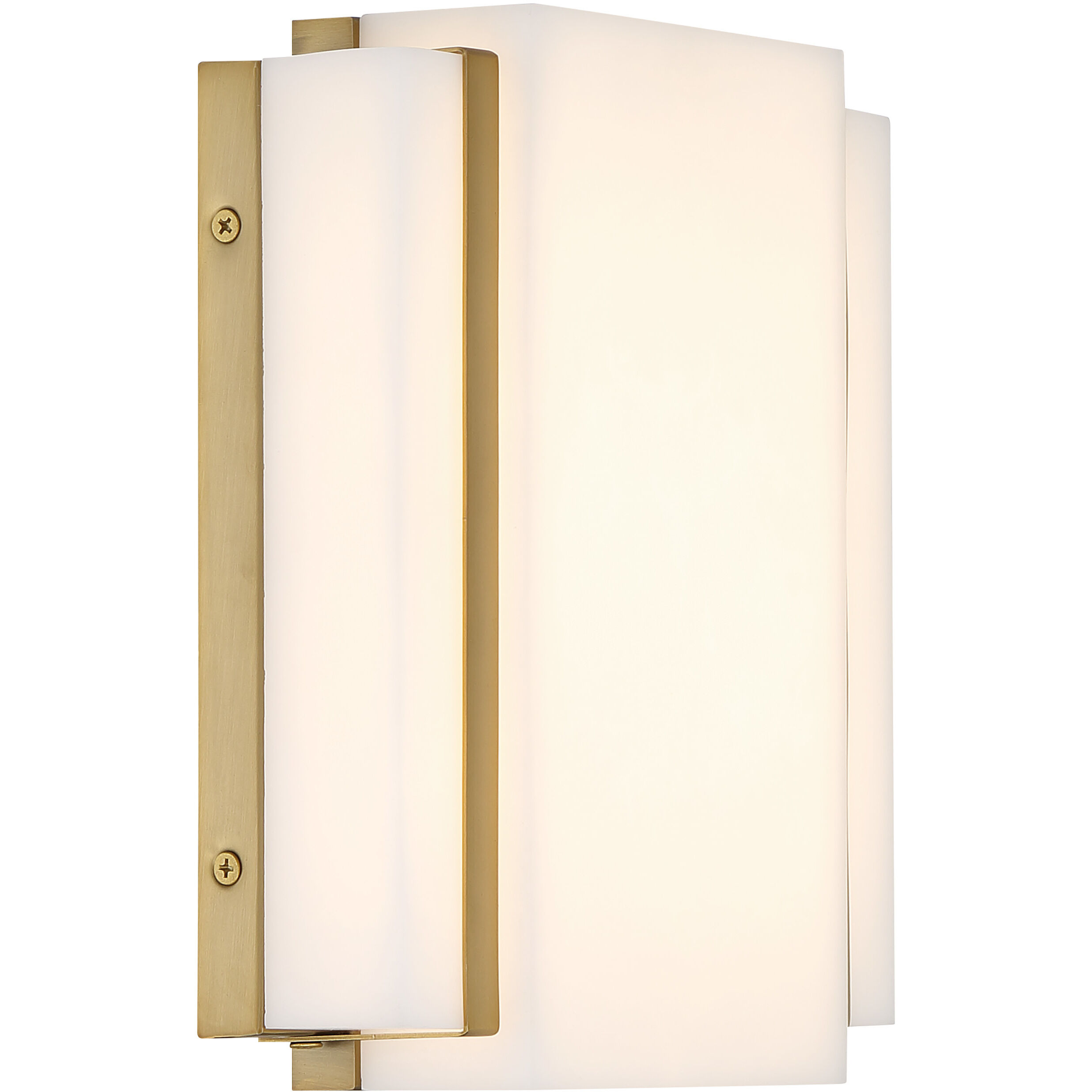 Tanzac LED 8 inch Soft Brass Wall Sconce Wall Light