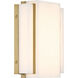 Tanzac LED 8 inch Soft Brass Wall Sconce Wall Light