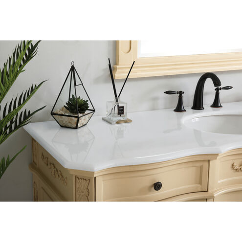 Danville 60 X 21 X 36 inch Light Antique Beige Vanity Sink Set