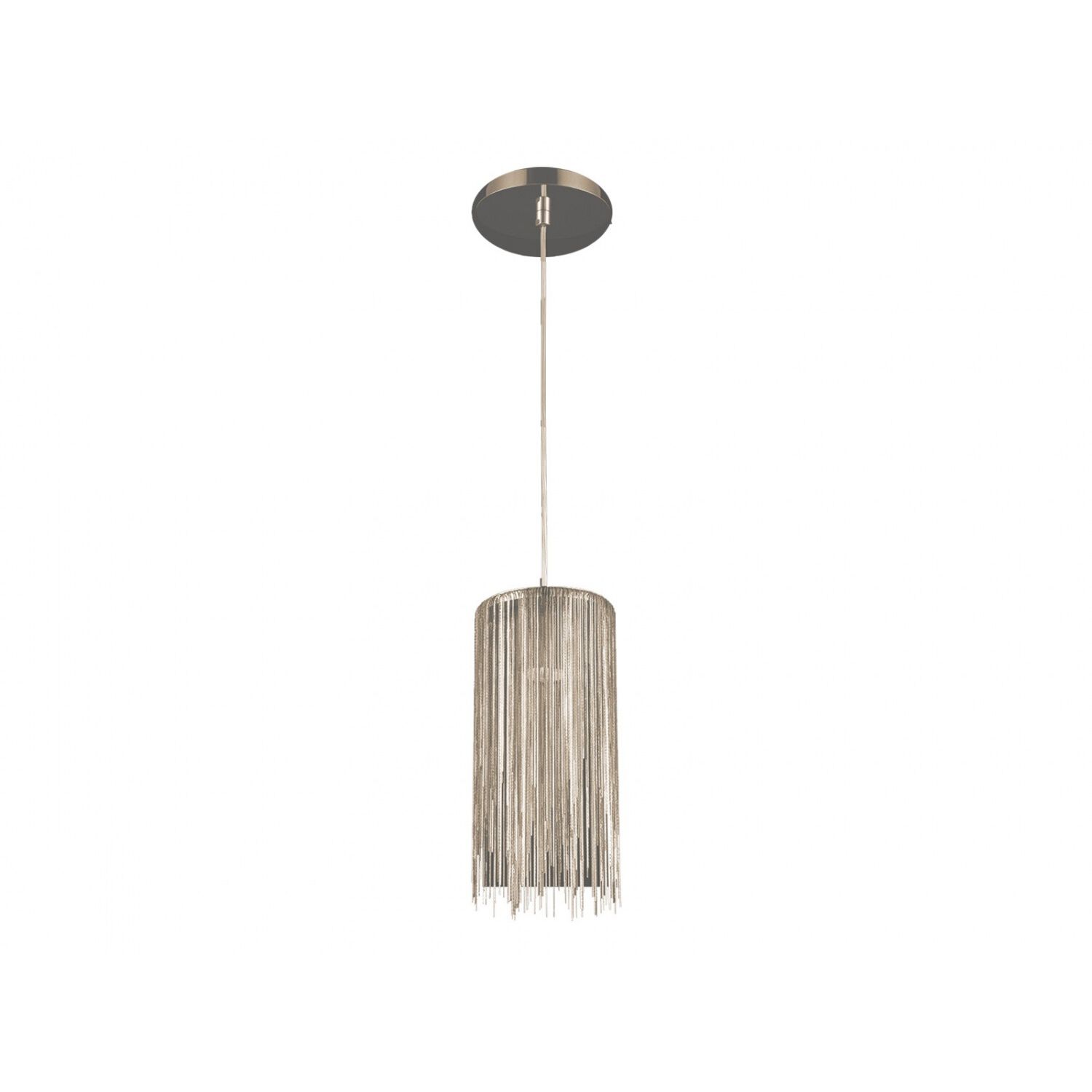 Fountain Ave. LED 6 inch Chrome Pendant Ceiling Light
