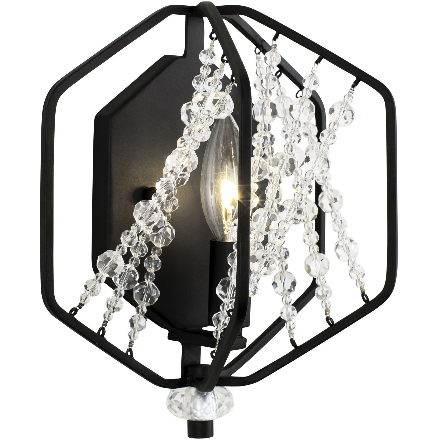 Chelsea 1 Light 9 inch Carbon Black Wall Sconce Wall Light