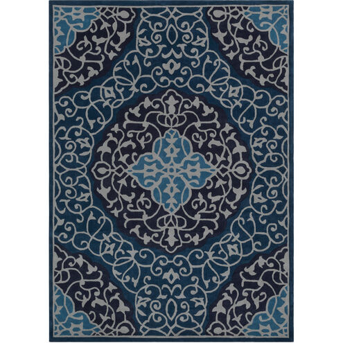 Cosmopolitan 156 X 108 inch Blue and Gray Area Rug, Polyester