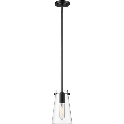 Kira 1 Light 5 inch Matte Black Pendant Ceiling Light