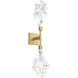 Blossom LED 5.6 inch Gilded Brass Indoor Sconce Wall Light in 2700K LED, Double