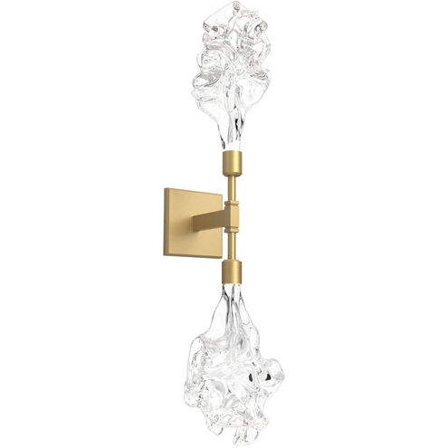 Blossom LED 5.6 inch Gilded Brass Indoor Sconce Wall Light in 2700K LED, Double