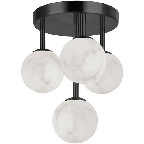 Giovanna LED 16.5 inch Matte Black Flush Mount Ceiling Light