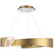 Embrace LED 34.4 inch Aged Brass Pendant Ceiling Light, Schonbek Signature