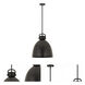 Newton Bell 1 Light 14 inch Matte Black Pendant Ceiling Light