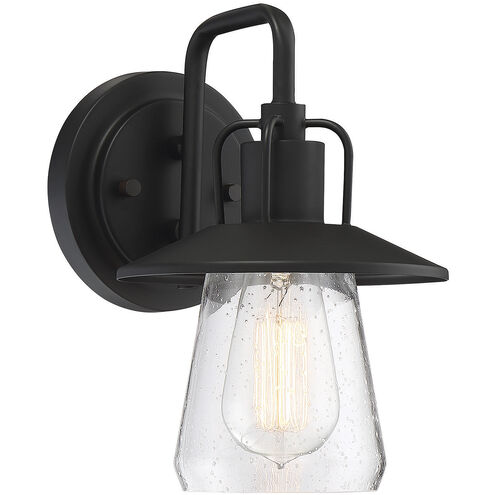 Farmhouse 1 Light 10.5 inch Matte Black Outdoor Wall Lantern