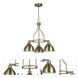 Timarron 3 Light 22.5 inch Legacy Brass Down Chandelier Ceiling Light