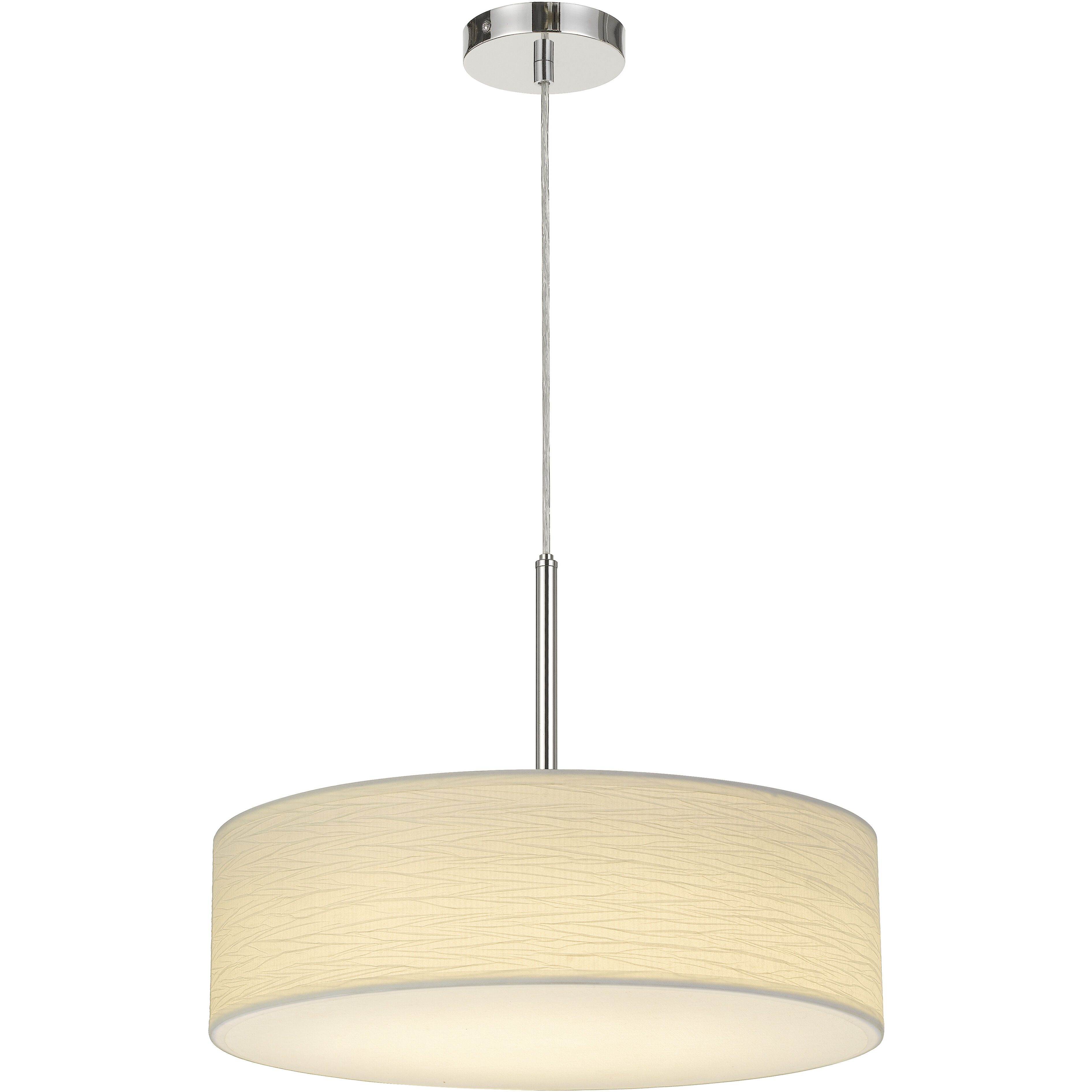 CAL LED 5 inch Patterned White Pendant Ceiling Light