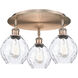 Waverly 3 Light 17.75 inch Antique Copper Flush Mount Ceiling Light