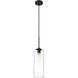 Monty 1 Light 5.25 inch Matte Black Pendant Ceiling Light