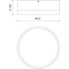 Alora Mood Brisbane 2 Light 12 inch Aged Gold and White Flush Mount Ceiling Light