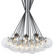 The Bougie 19 Light 30 inch Chrome Chandelier Ceiling Light in Clear
