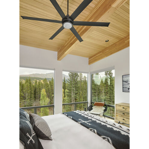 es6 84 inch Black Indoor/Outdoor Ceiling Fan