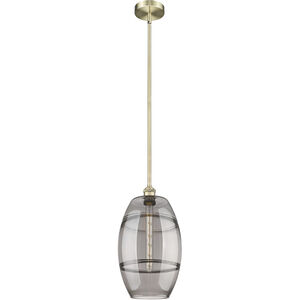 Edison Vaz 1 Light 10 inch Antique Brass Stem Hung Mini Pendant Ceiling Light
