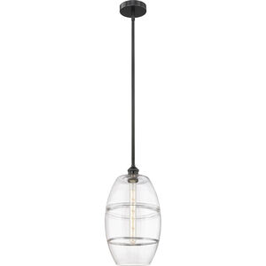 Edison Vaz 1 Light 10 inch Matte Black Stem Hung Mini Pendant Ceiling Light