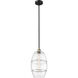 Edison Vaz 1 Light 10 inch Black Antique Brass Stem Hung Mini Pendant Ceiling Light