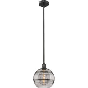 Edison Rochester 1 Light 10 inch Matte Black Stem Hung Mini Pendant Ceiling Light