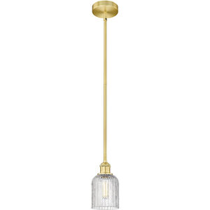 Edison Bridal Veil 1 Light 5 inch Satin Gold Stem Hung Mini Pendant Ceiling Light