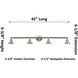 Franklin Restoration Chatham LED 42 inch Brushed Satin Nickel Bath Vanity Light Wall Light in Mercury Glass, Franklin Restoration
