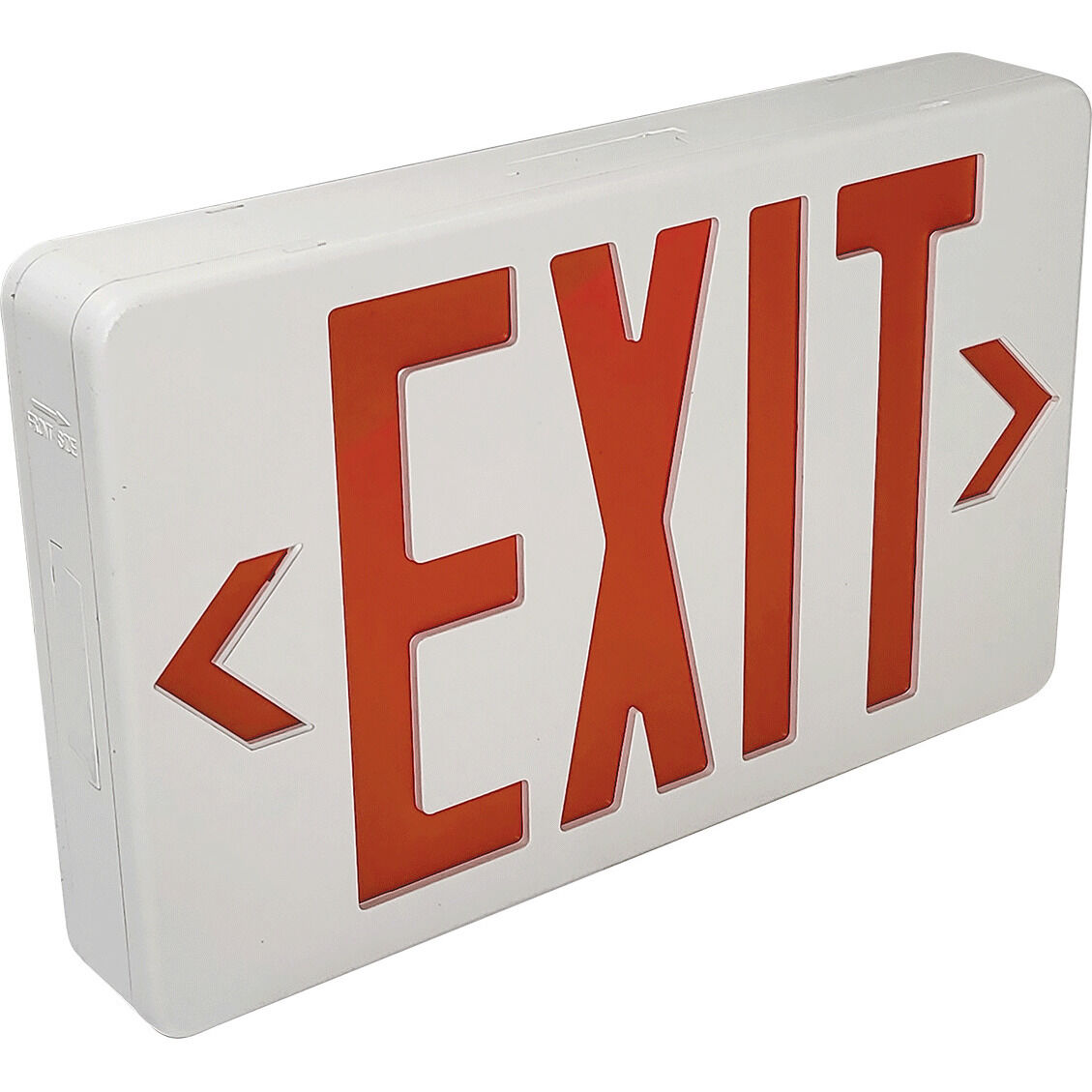 Architectural 7.25 inch White Exit / Emergency Ceiling Light