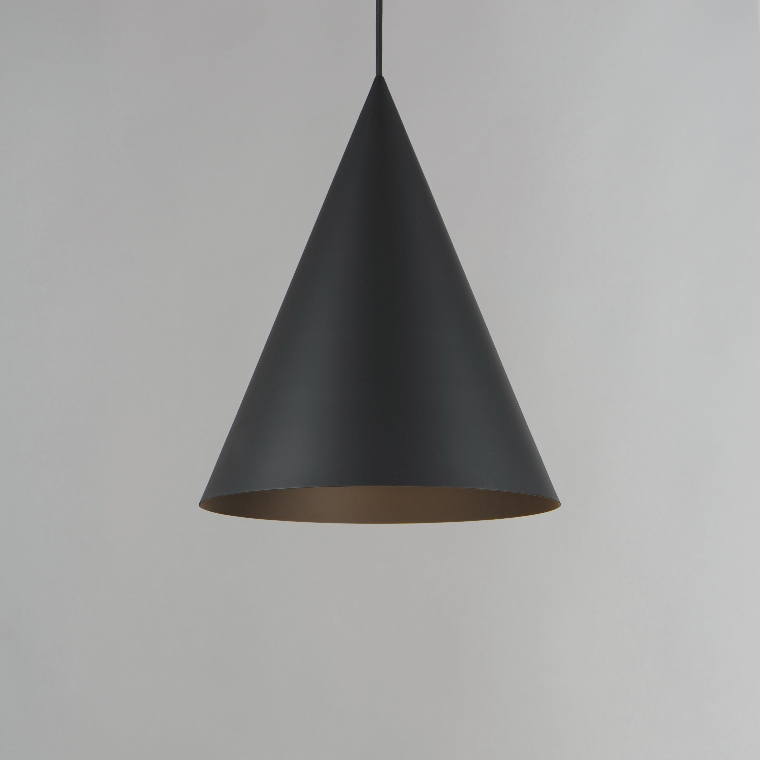 Pitch LED 13.75 inch Black Single Pendant Ceiling Light