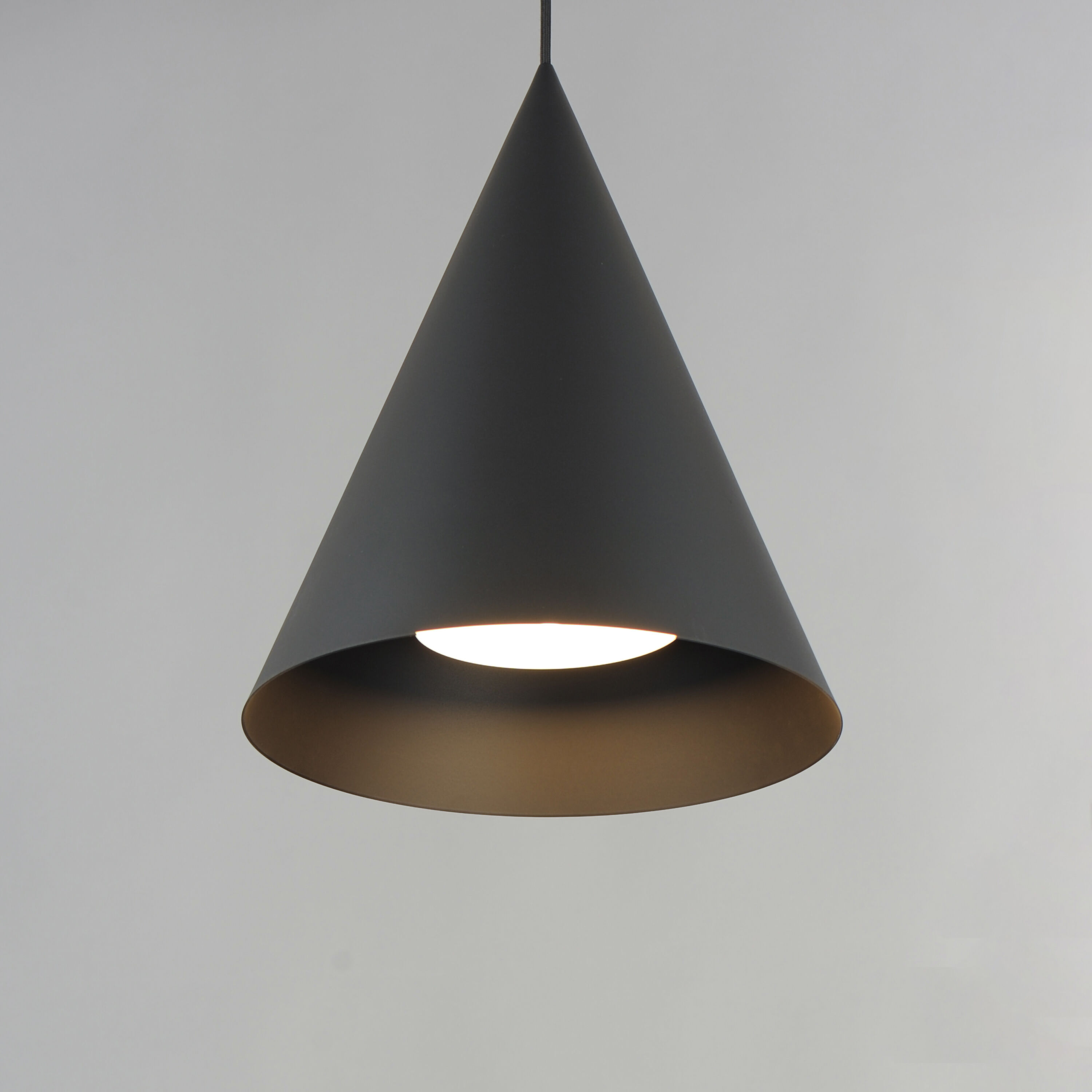 Pitch LED 13.75 inch Black Single Pendant Ceiling Light