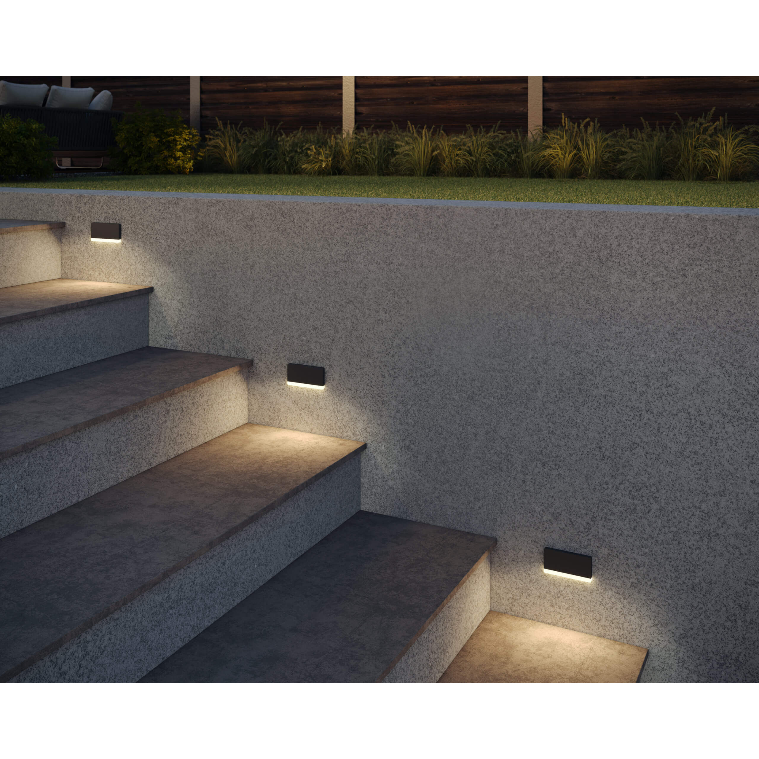 Alto 120V 3.00 watt Black Steplight