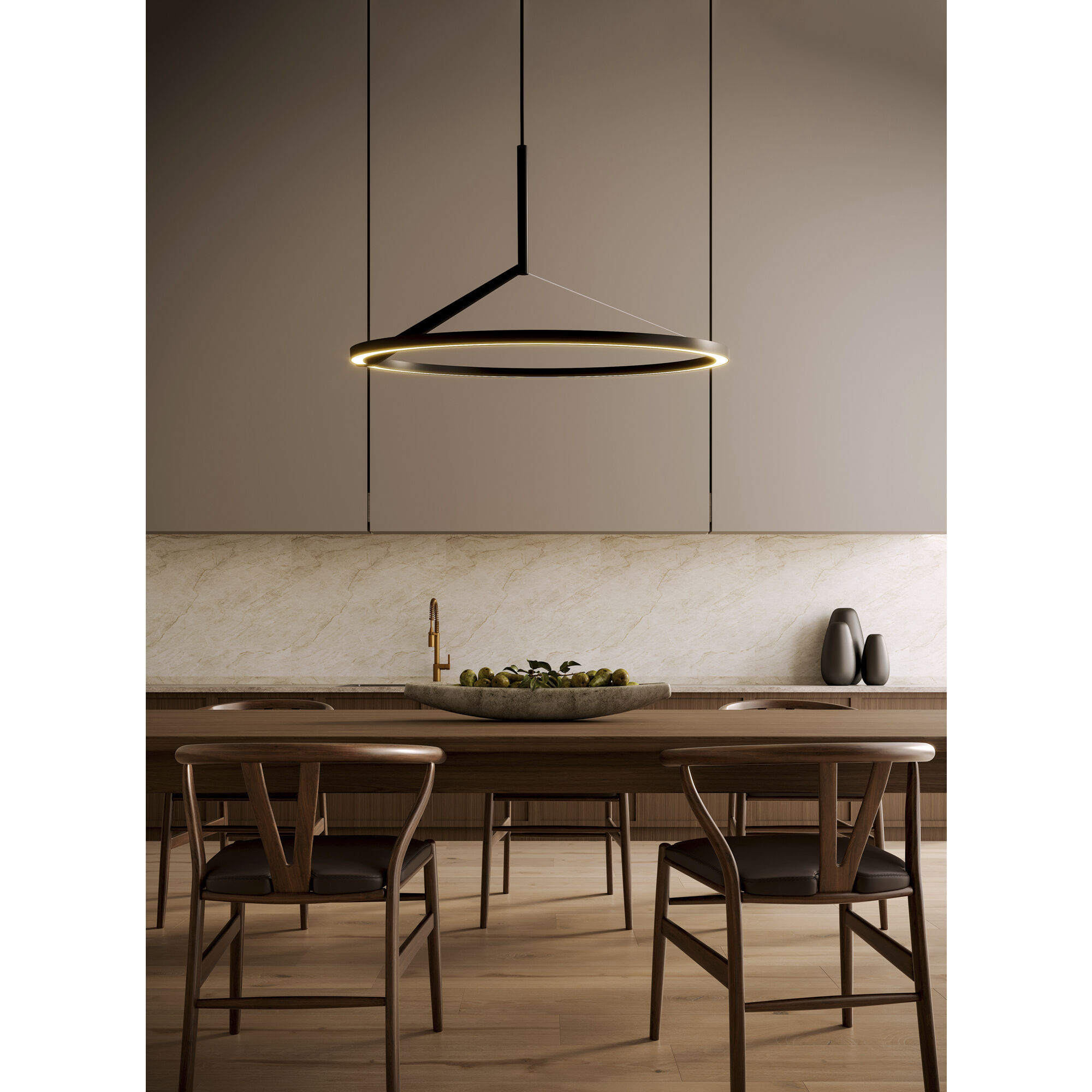 Roda Pendant Ceiling Light in Black