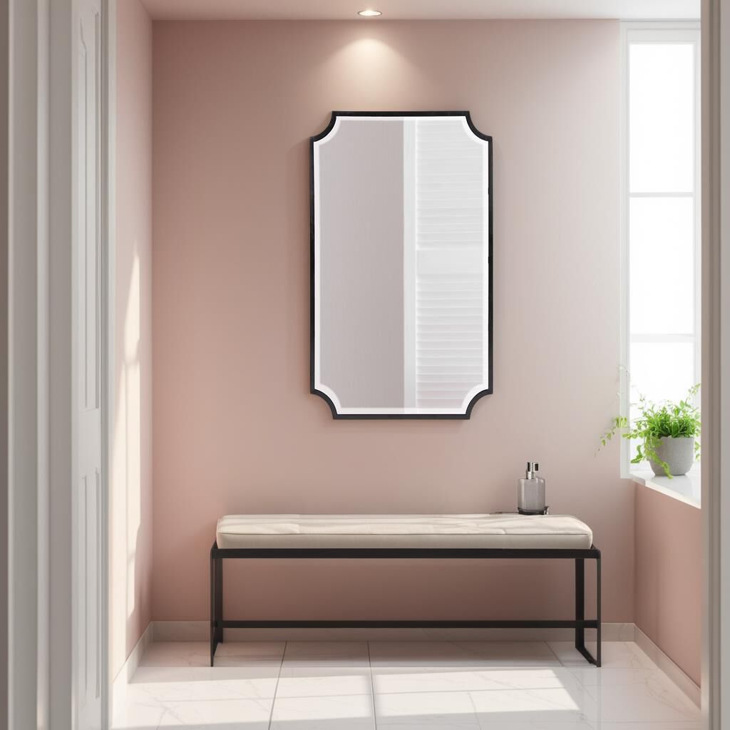 Hastings 36 X 24 inch Black Mirror