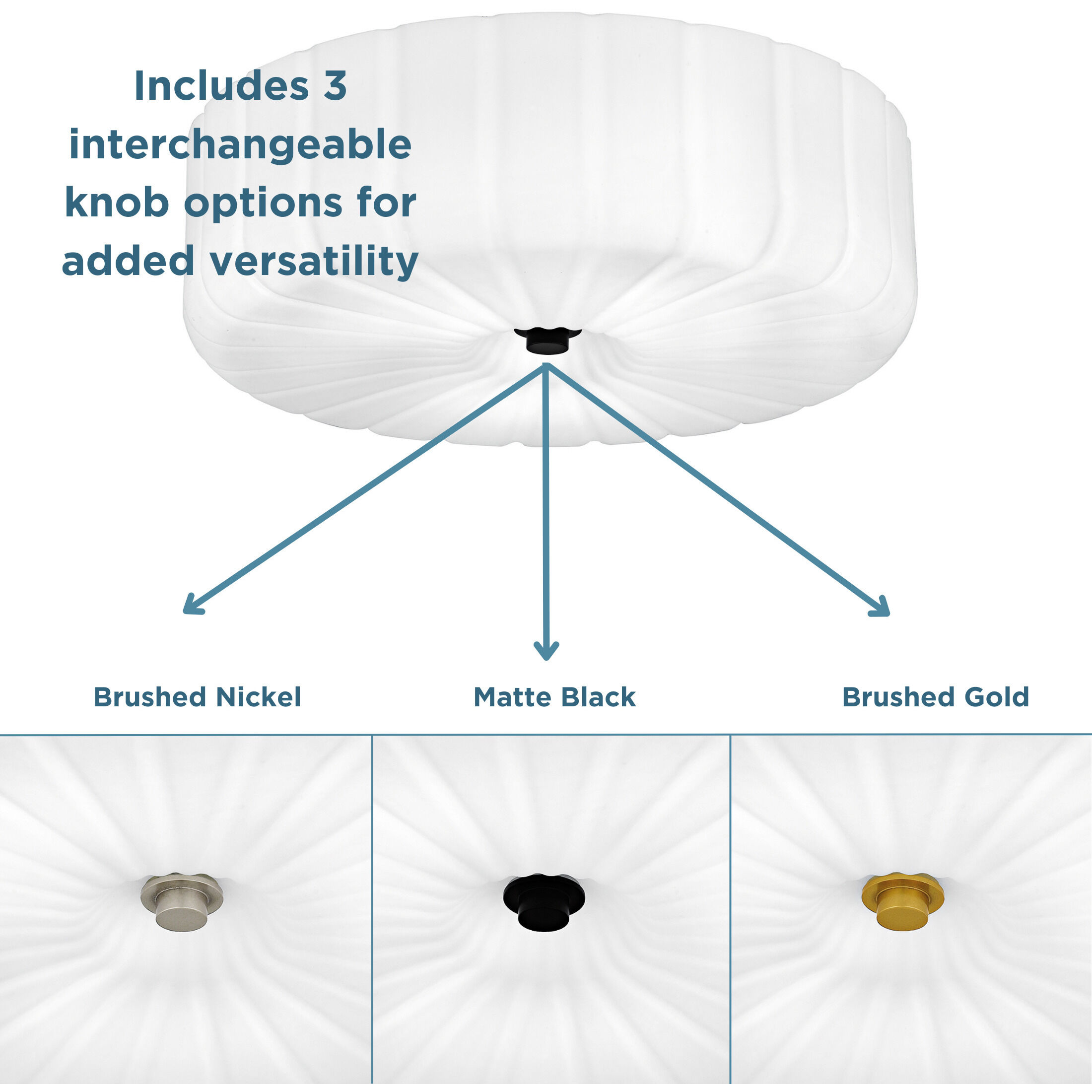 Oberman LED 15 inch Matte Black Flush Mount Ceiling Light, Medium