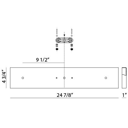 Leo 24.88 inch Rusty Black Multi Ceiling Canopy Ceiling Light