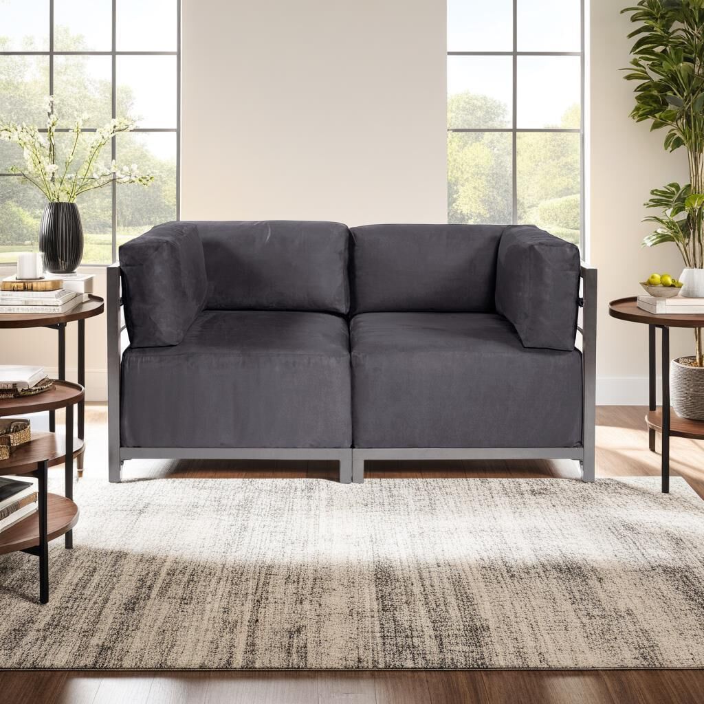 Axis Gray Sectional, 2 Piece, The Regency Collection