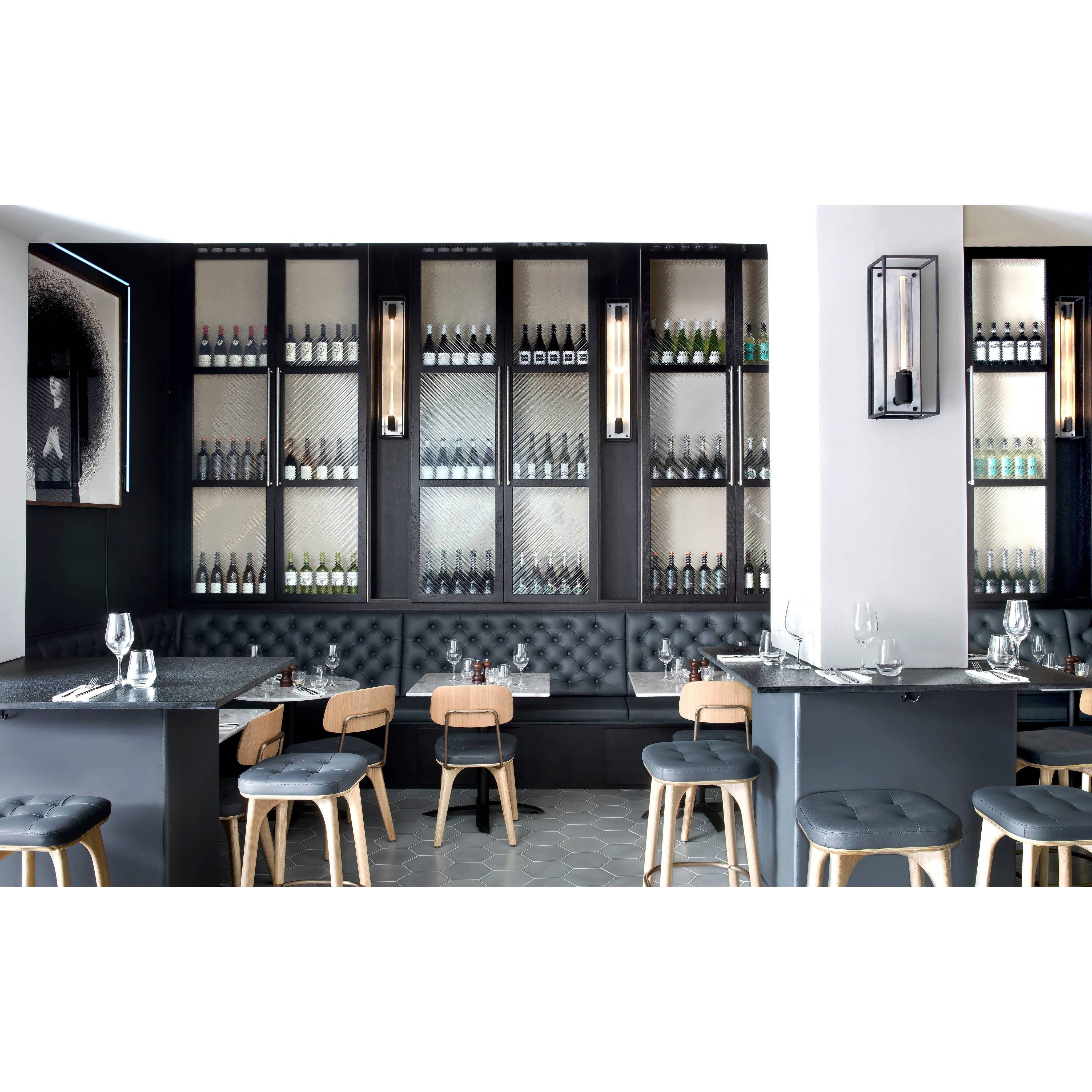 Caged Wall Light in White Marble