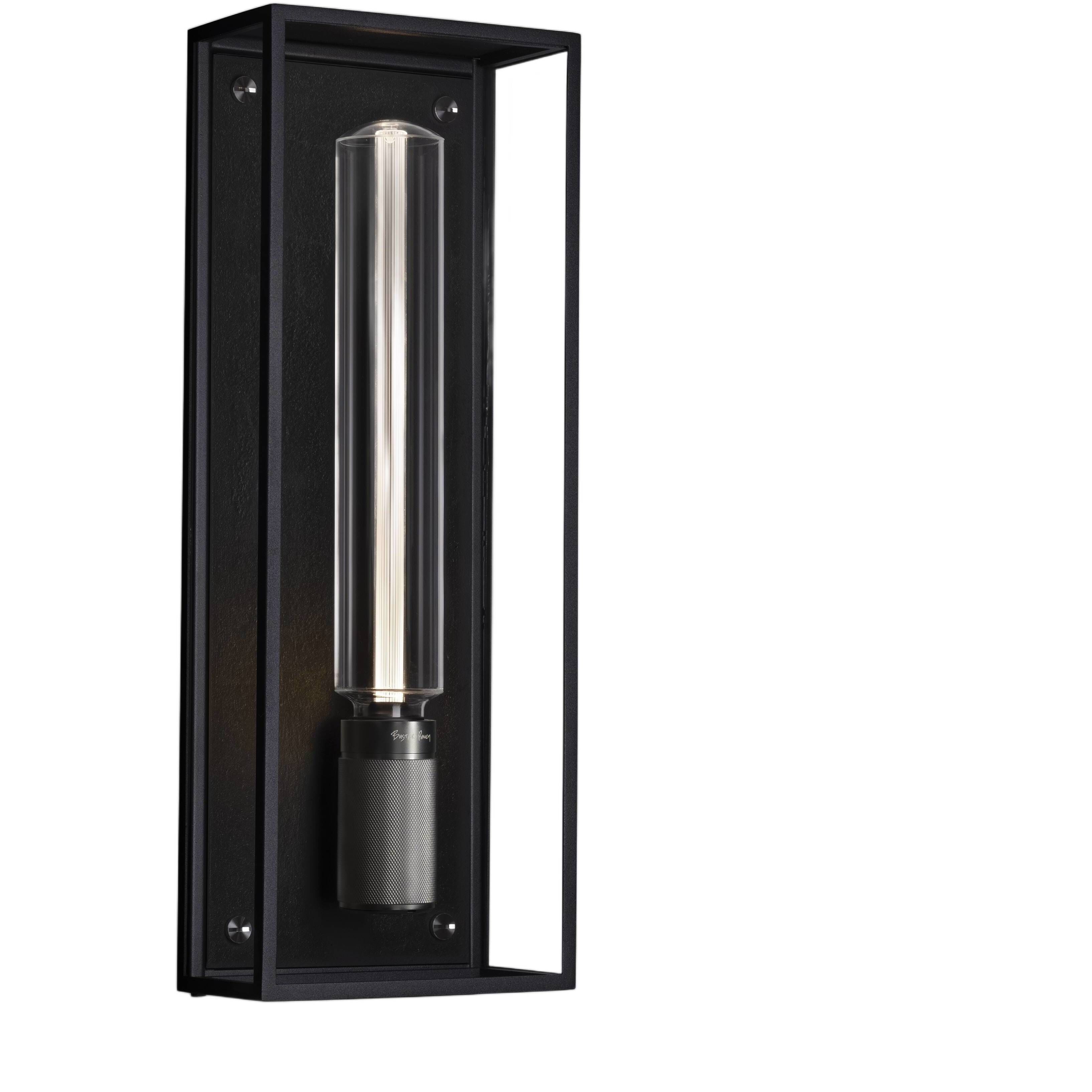 Caged Wet LED 19.21 inch Black / Gun Metal Outdoor Wall Lighting