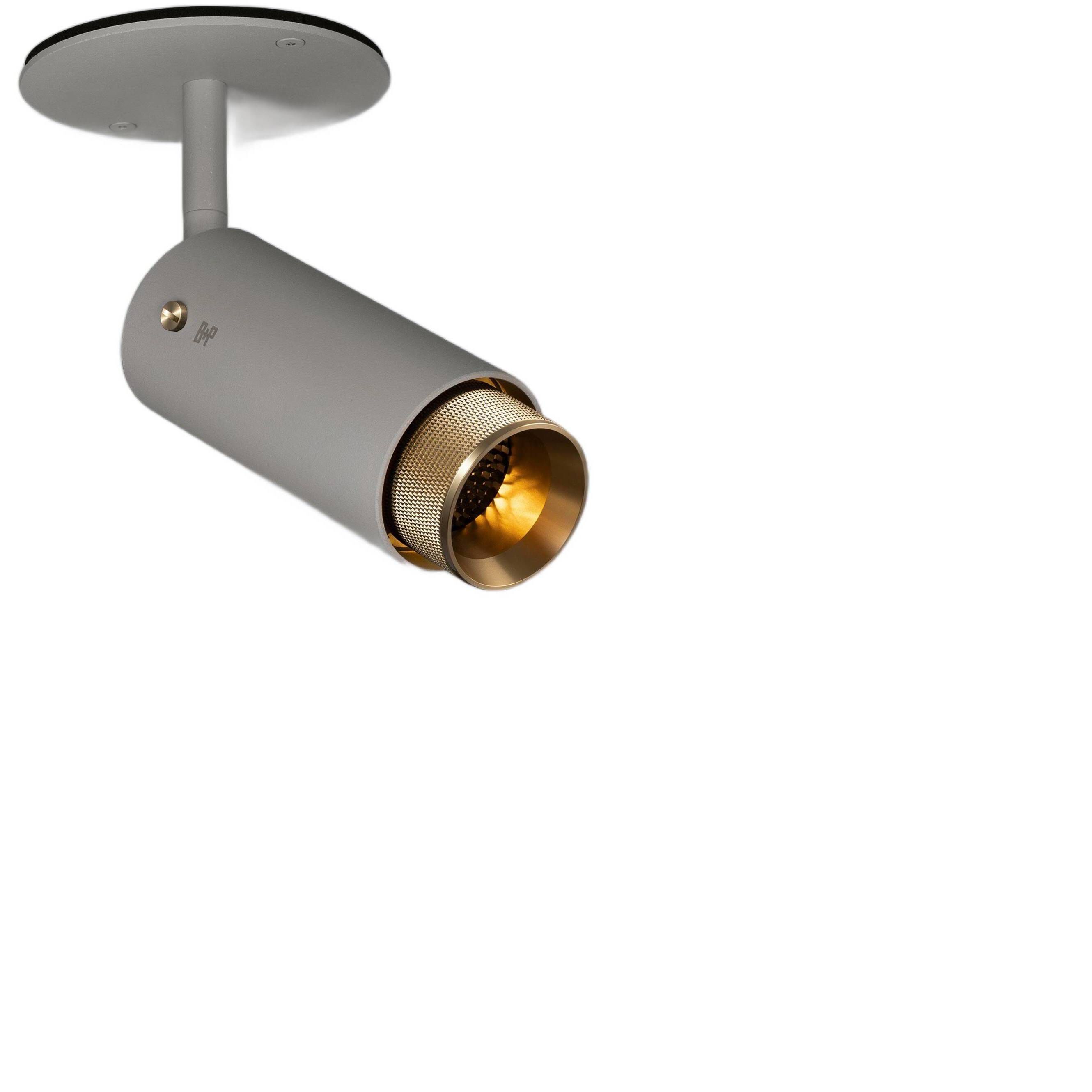 Exhaust Spot LED 2.36 inch Stone / Brass Flush Mount Ceiling Light