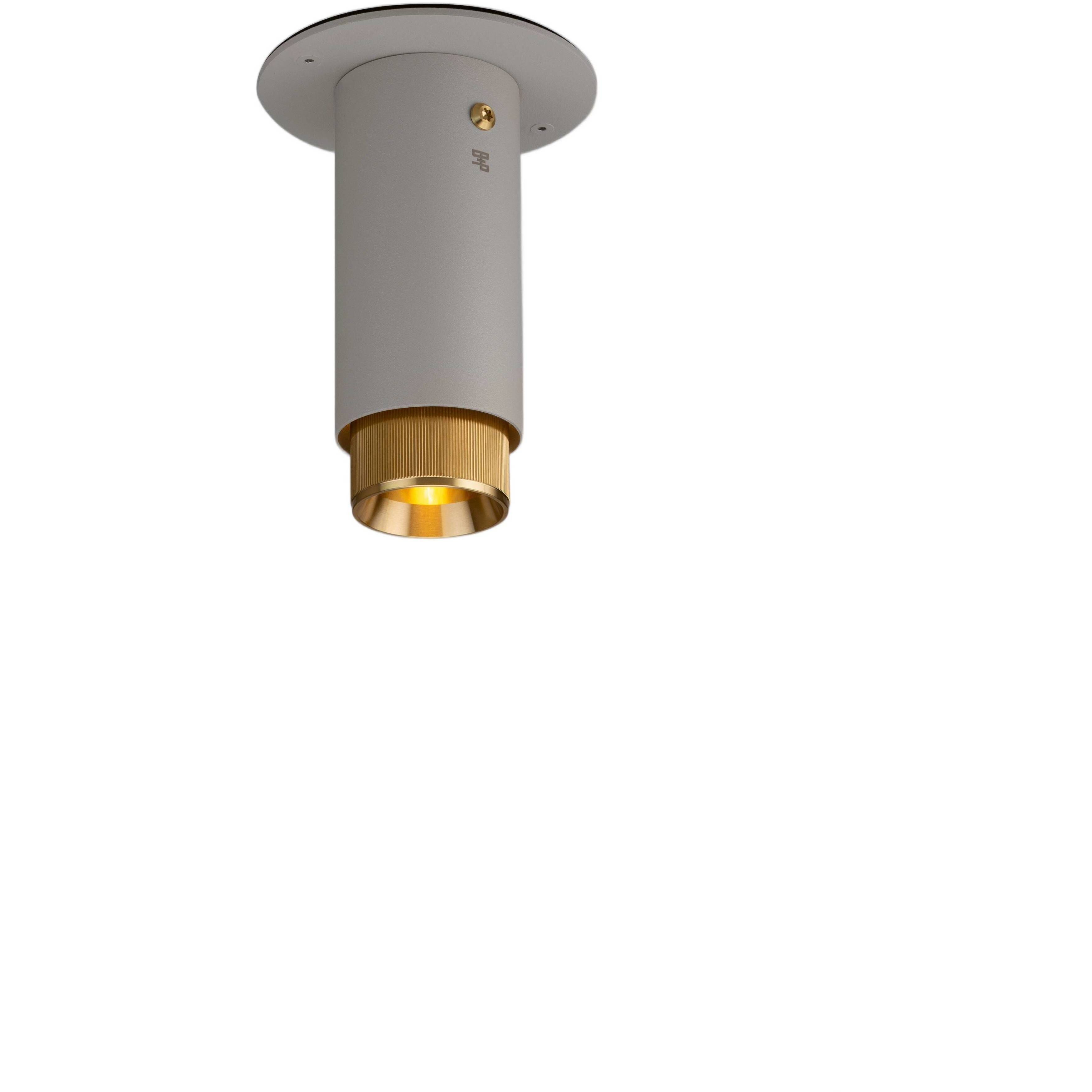 Exhaust Surface LED 2.36 inch Stone / Brass Flush Mount Ceiling Light